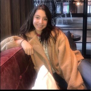 Fluffy teddy bear jacket